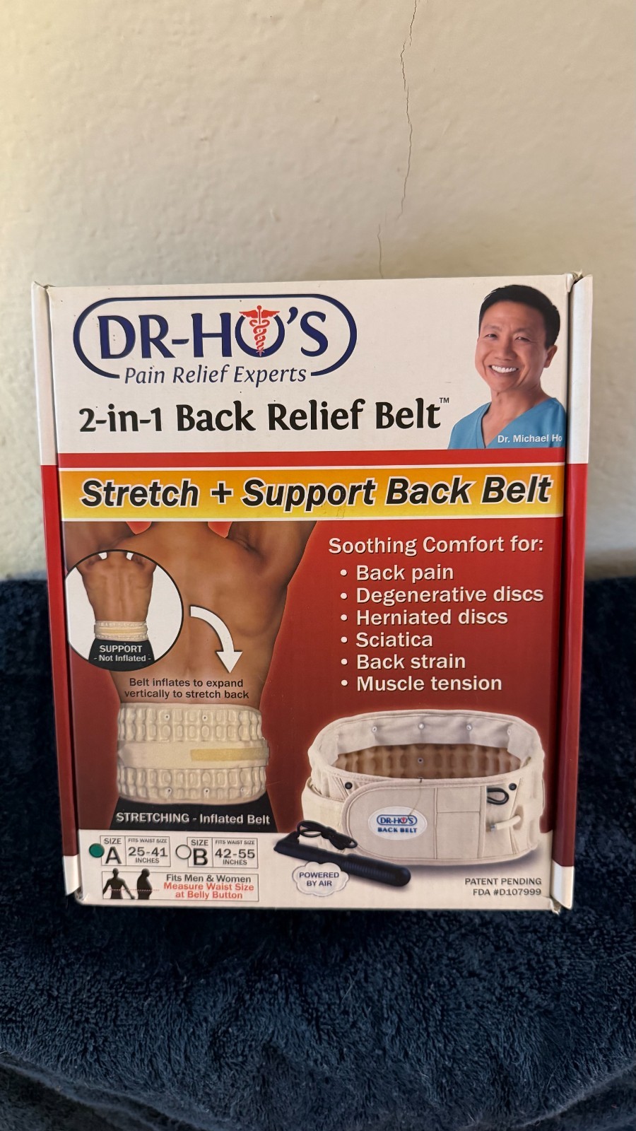 DR-HO’S 2 in 1 Back Relief Stretch and Support Belt