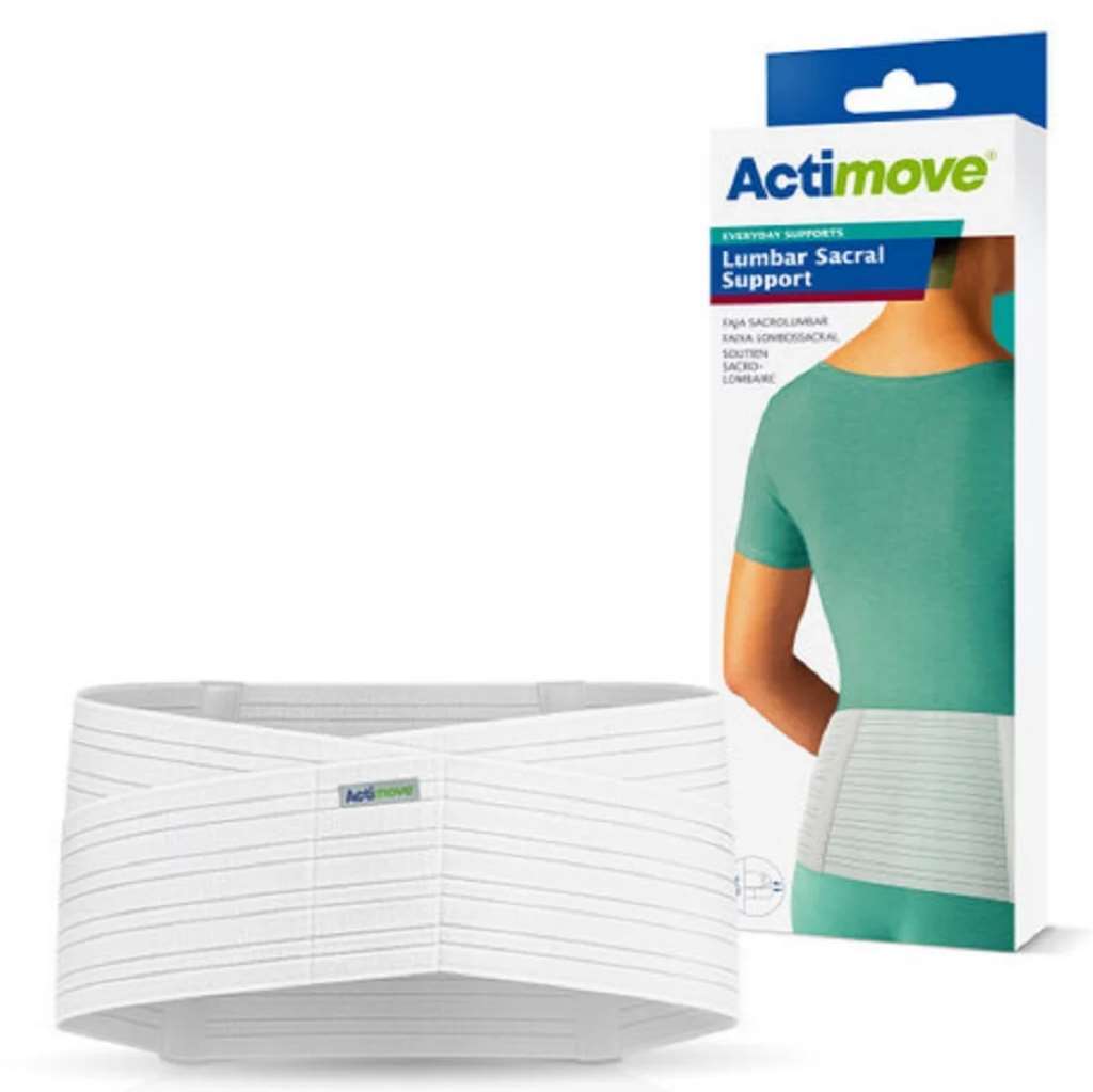 Actimove Lumbar Sacral Support 8in (White) 3X-Large (51-1/4″ – 57″)