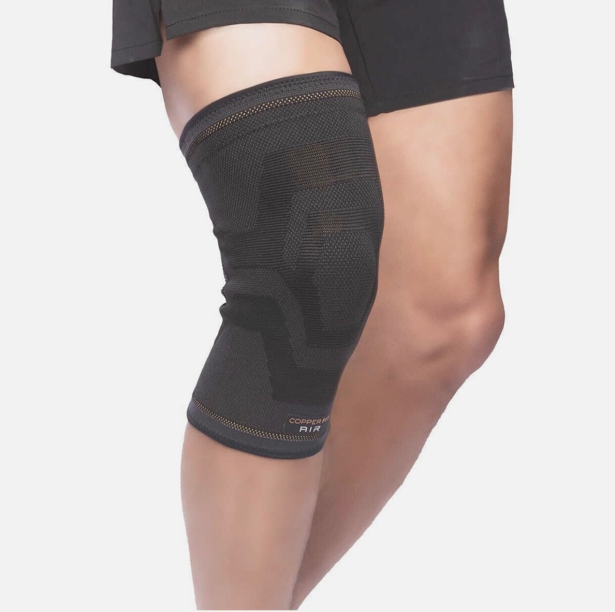 Elite Copper Fit Compression KNEE Sleeve w Airflow Tech L/XL 16”-20” 2 Pack NIB