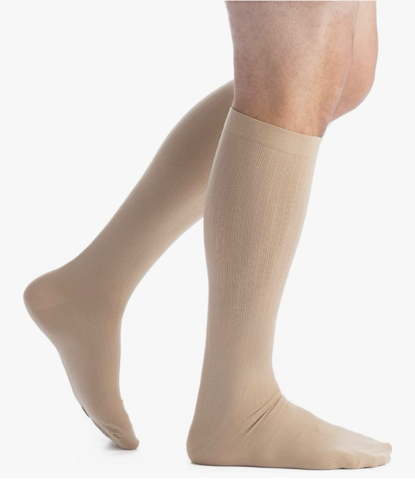Mens USA Made Knee High 8-15 mmHg Graduated Compression Socks Mild Pressure XL