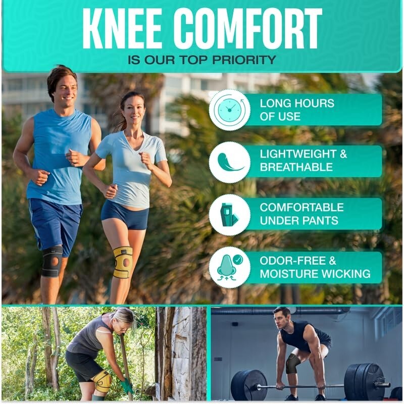 Modvel Advanced Knee Brace w/Side Stabilizers Patellar Pad L – XL Orange – NEW!