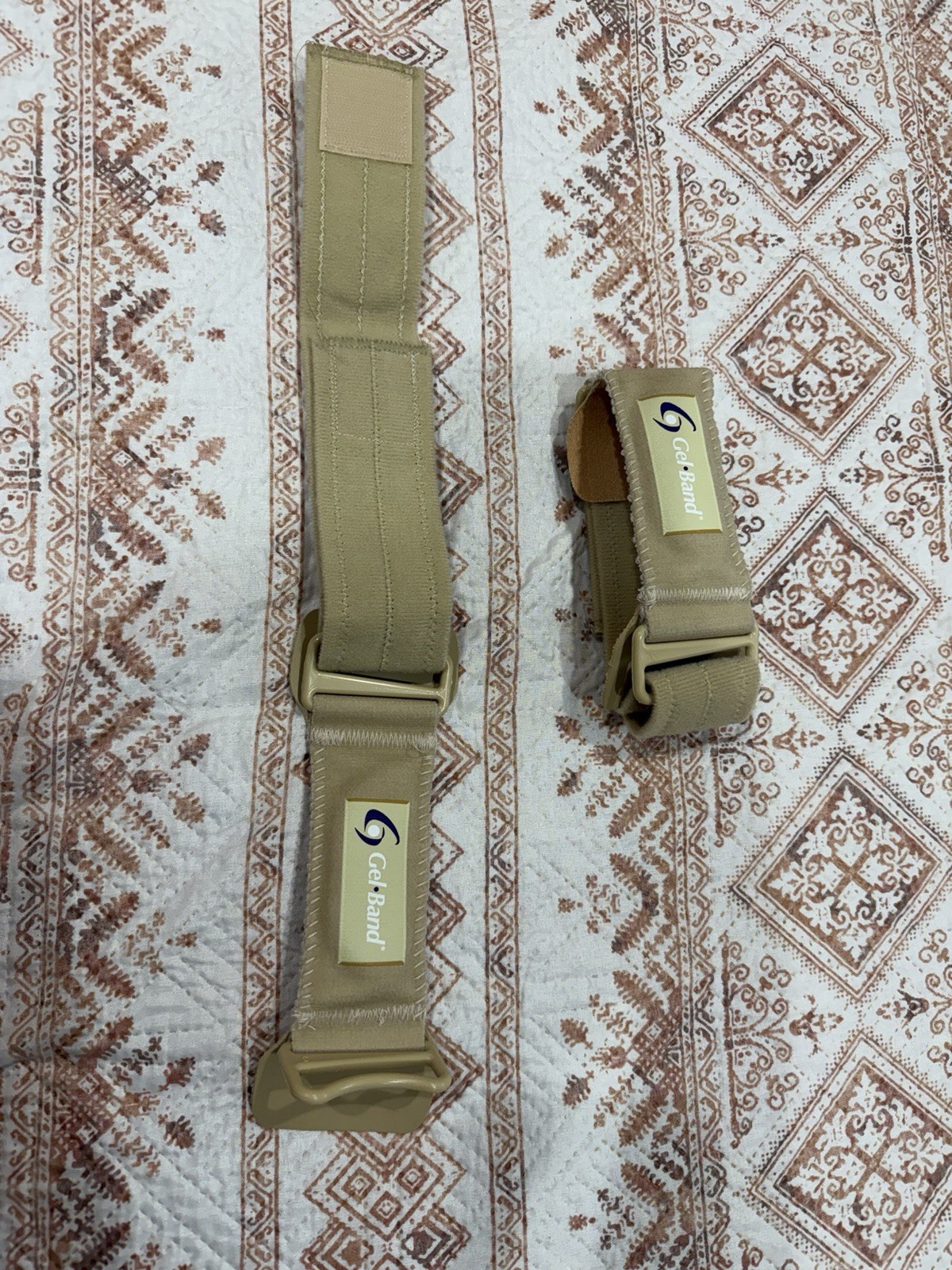 Gel Band Beige Knee Strap Compression Sleeve Support