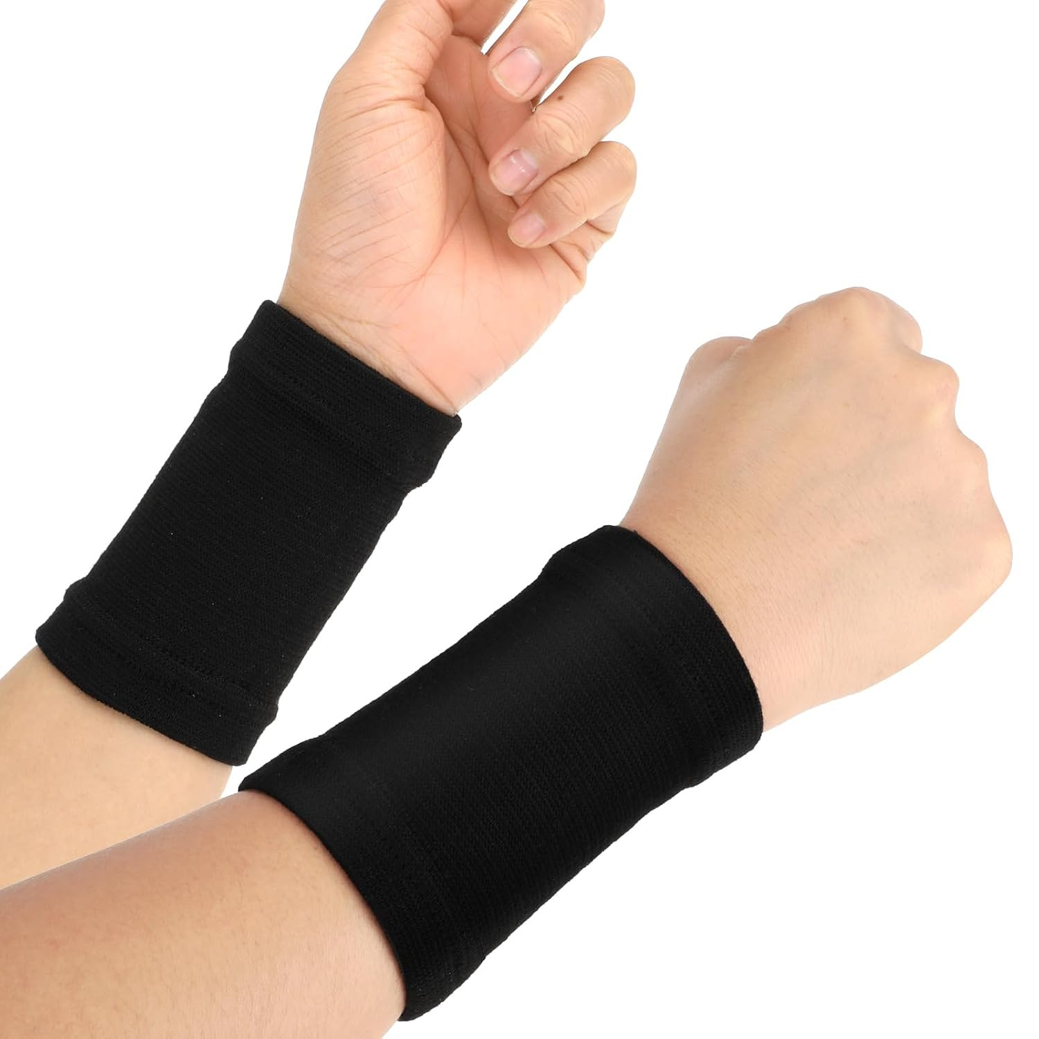 2 Pairs Wrist Compression Sleeve, Carpal Tunnel Wrist Brace Comfortable