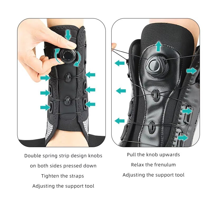 Men&Women Stabilising Ankle Brace Support Boa Closure Sprain Arthritis Bone Wrap
