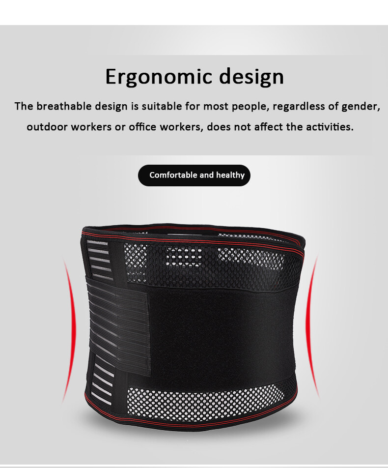 High Quality Adjustable Back waist Support lumbar belt for back pain relief