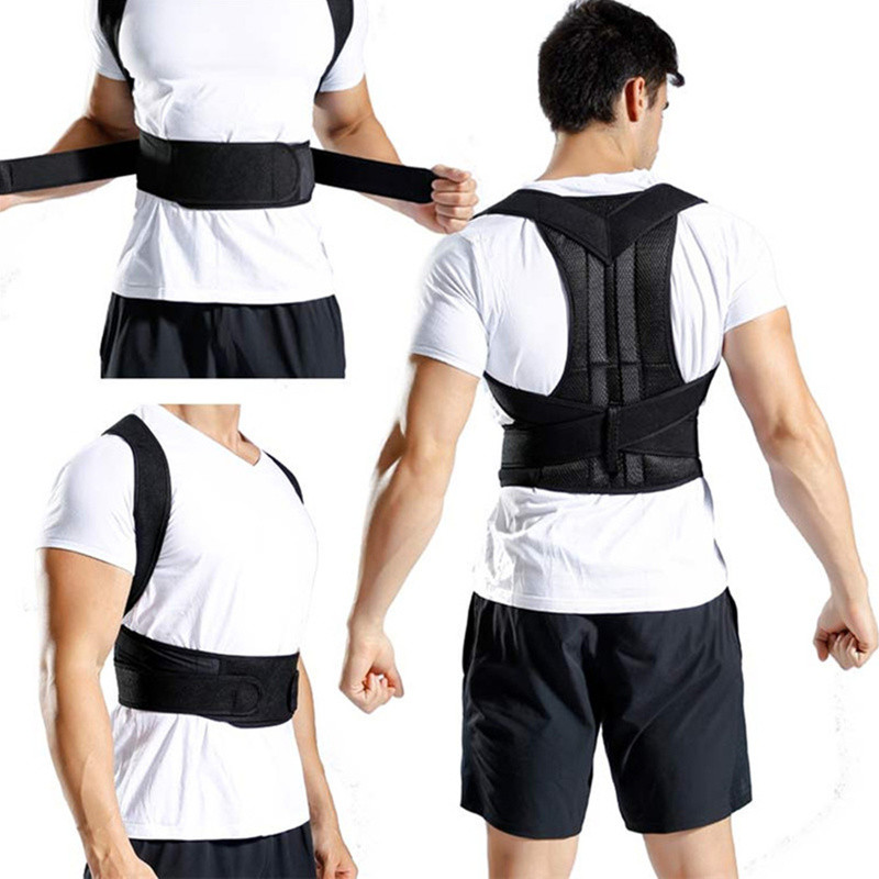 Men Women Magnetic Back Posture Corrector Support Low Shoulder Brace Belt Unisex
