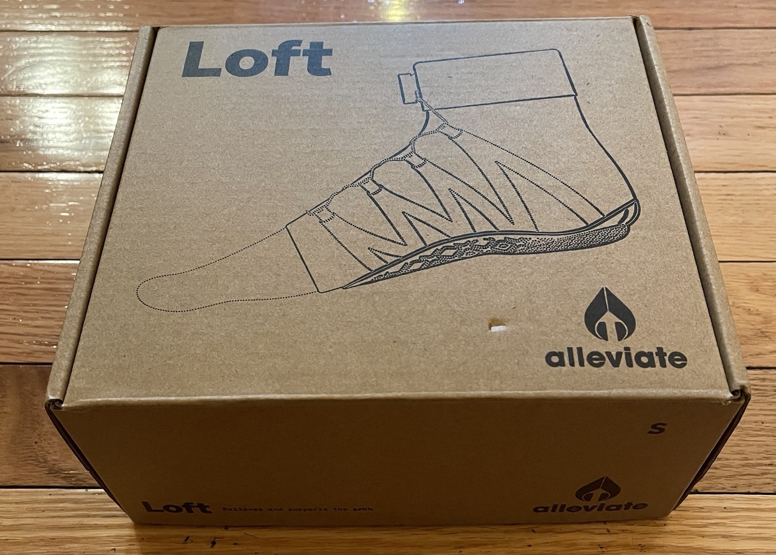 New Loft Alleviate Adult 6.5-8 Small Left Foot Brace Therapy Plantar Fasciitis