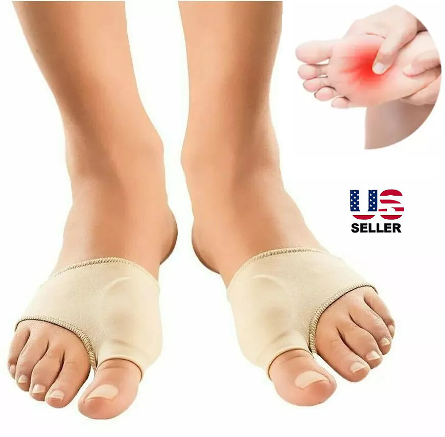 2Pcs Big Toe Bunion Corrector Splint Straightener Hallux Valgus Pain Relief USA