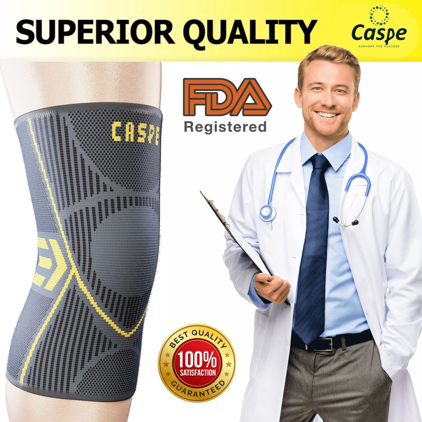 2-Pack Basketball Knee Sleeve Compression Crash Proof Protective Gear Youth Men