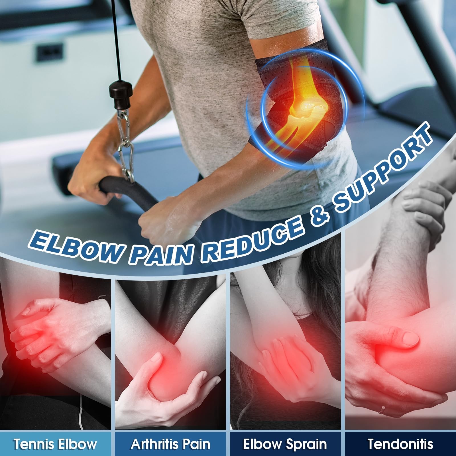 Elbow Brace, Elbow Splint for Cubital Tunnel Brace for Sleeping-Immobilizer f…