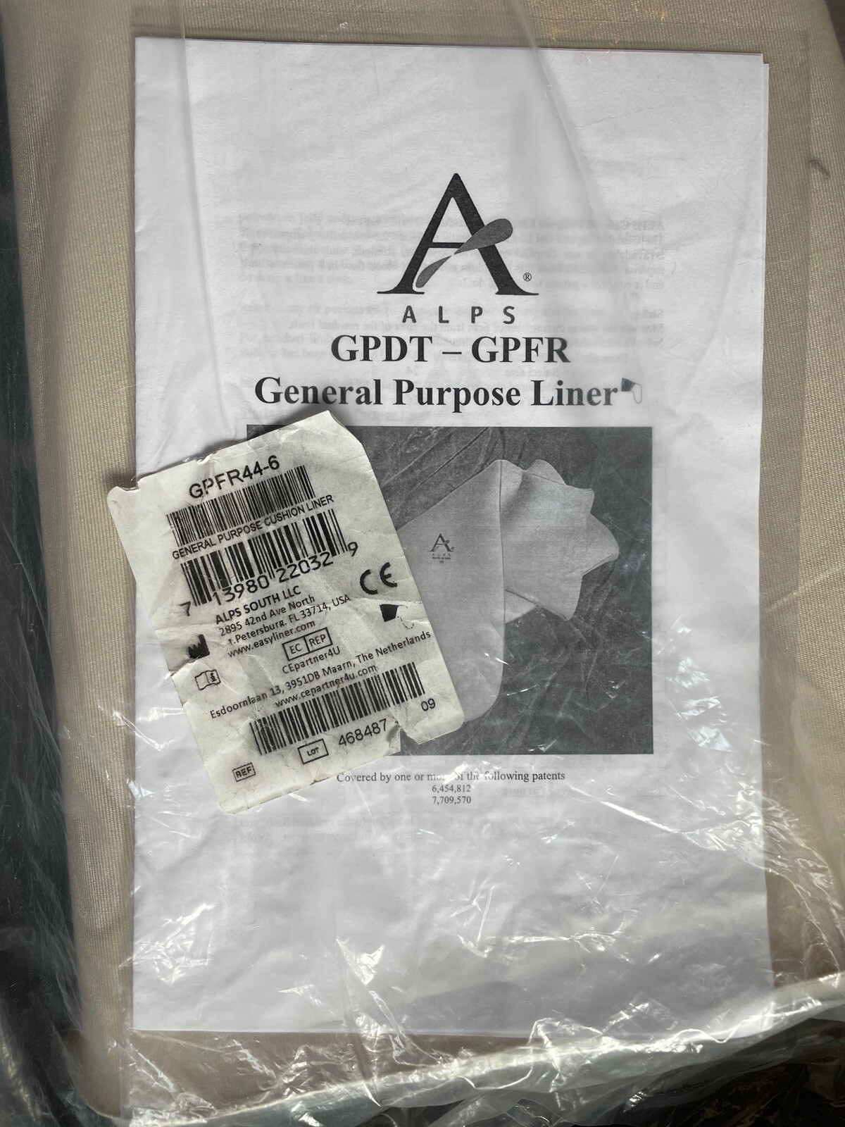 Alps General Purpose Cushion Liner – GPFR44-6 Sz 44 Prosthesis Prosthetic