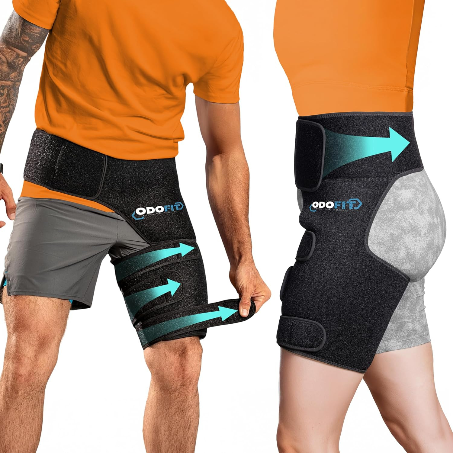 5 in 1 Hip Brace for Women Men Sciatica Pain Relief Devices – Adjustable Groin,
