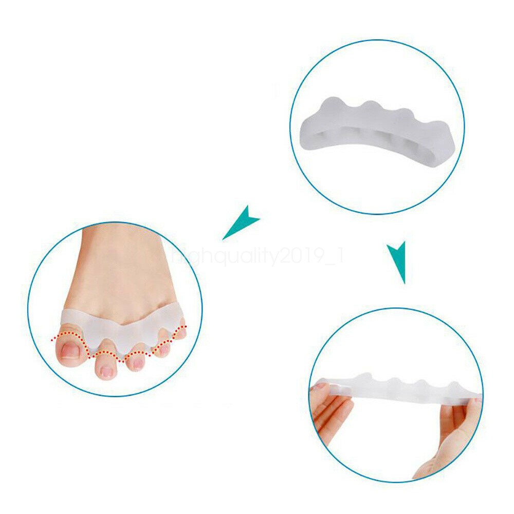 2x Straightener Separator Gel Toe Bunion Spreader Corrector Pain Relief Care