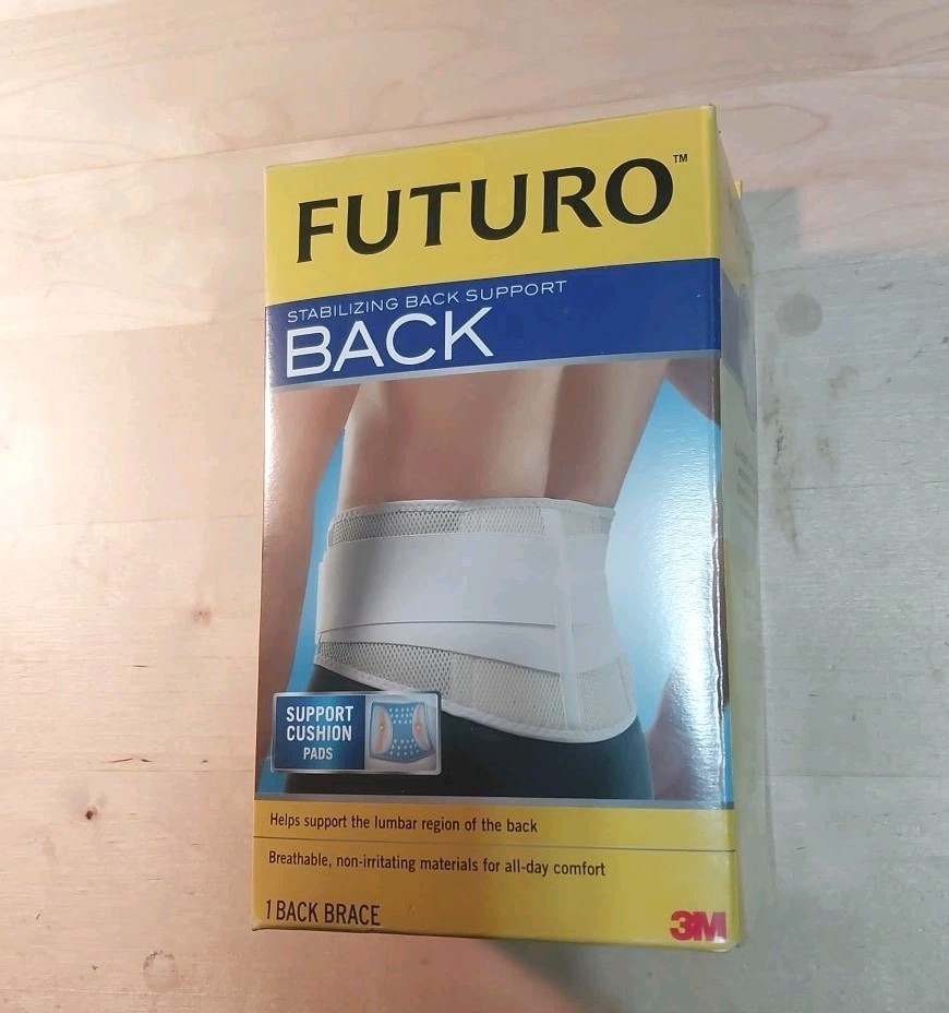 Futuro Brace Back Adjustable Large L – XL Cushion Pads Open Box
