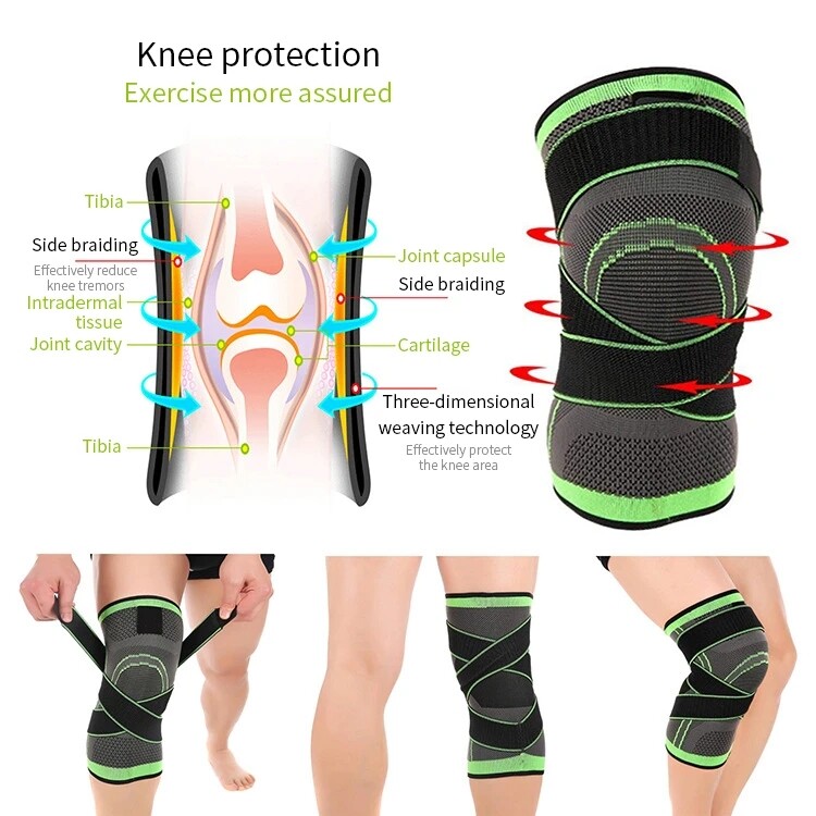 Knee Pads Knee Sleeve Compression Brace Support Arthritis Joints Protector Sport