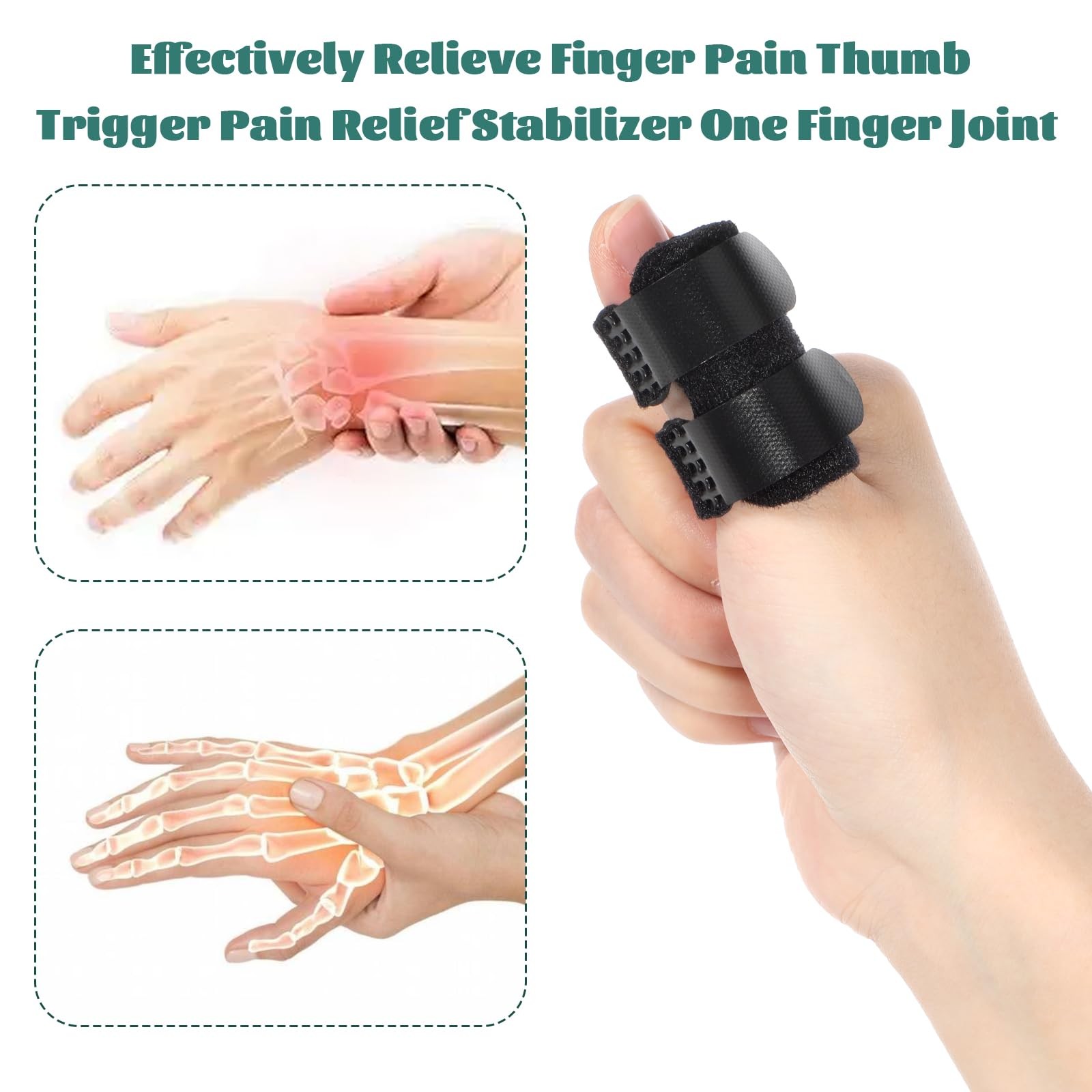 Azefnuhk 5 PCS Trigger Thumb Splints, Finger Brace for Support Fingers,…