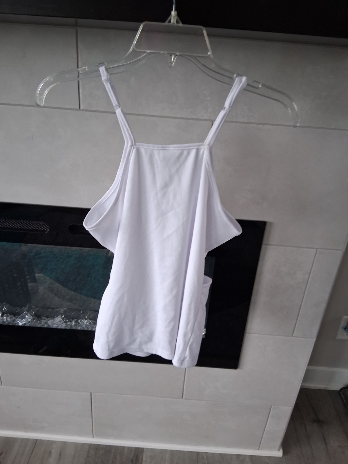 White Handmade Size Small Undershirt W Pockets For Insulin Pump
