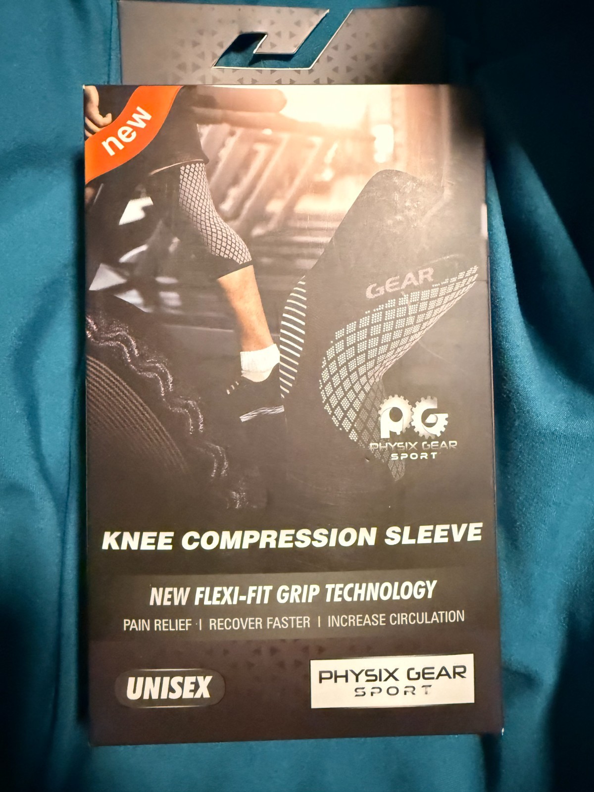 Physix Gear Sport Knee Brace Compression Sleeve Unisex XL New in box