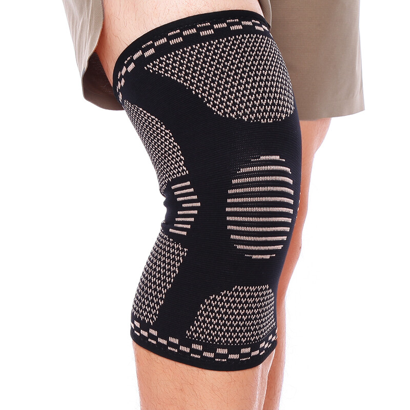 Copper Compression Knee Support Leg Sleeve Brace Sports Arthritis Injury Relief
