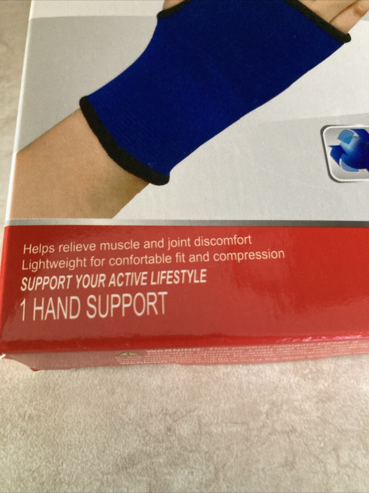 Super Aid Hand Support One Size Fits Right Or Left Hand Customized Support New