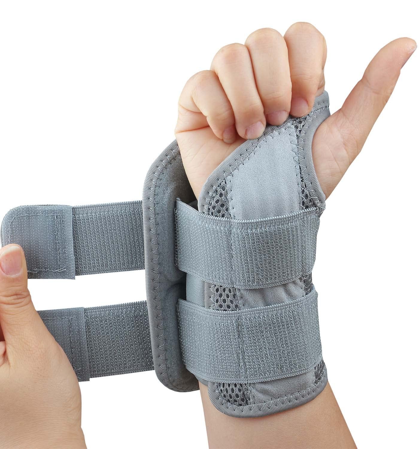 Tianhengyi Carpal Tunnel Wrist Brace Right Hand L/XL Grey