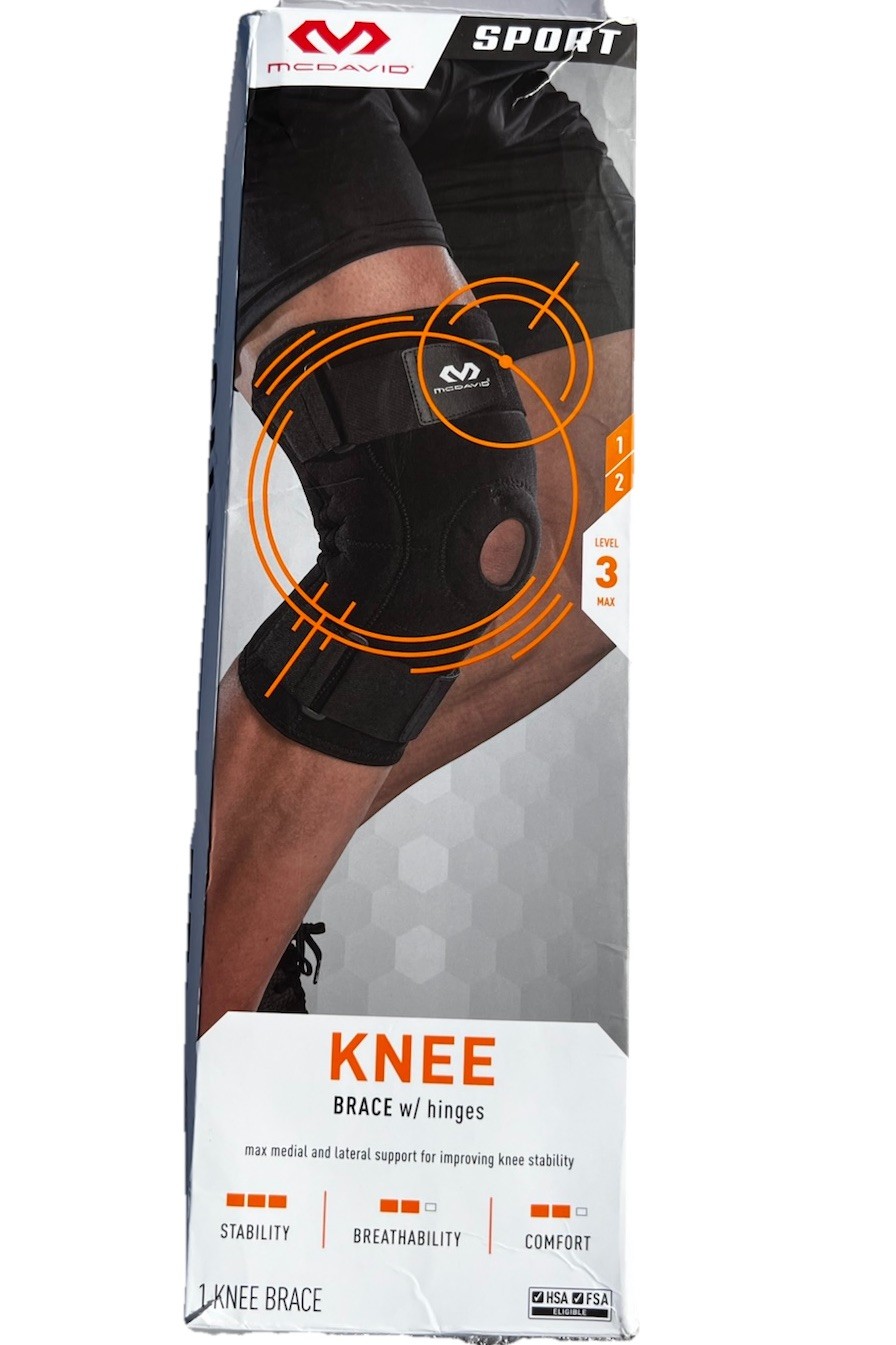 Sport Knee Brace Size S/M Support Stabilizer Black Adjustable McDavid
