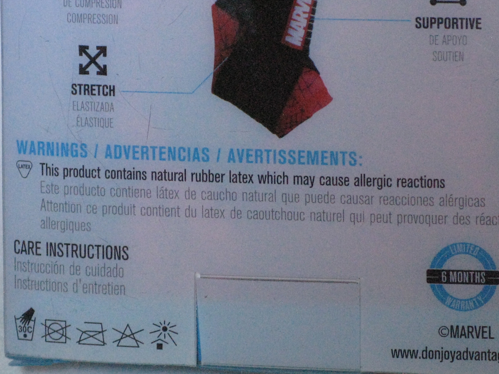 DonJoy Advantage Ankle-Sleeve w Compression Figure-8 Strap Youth Sz Spiderman