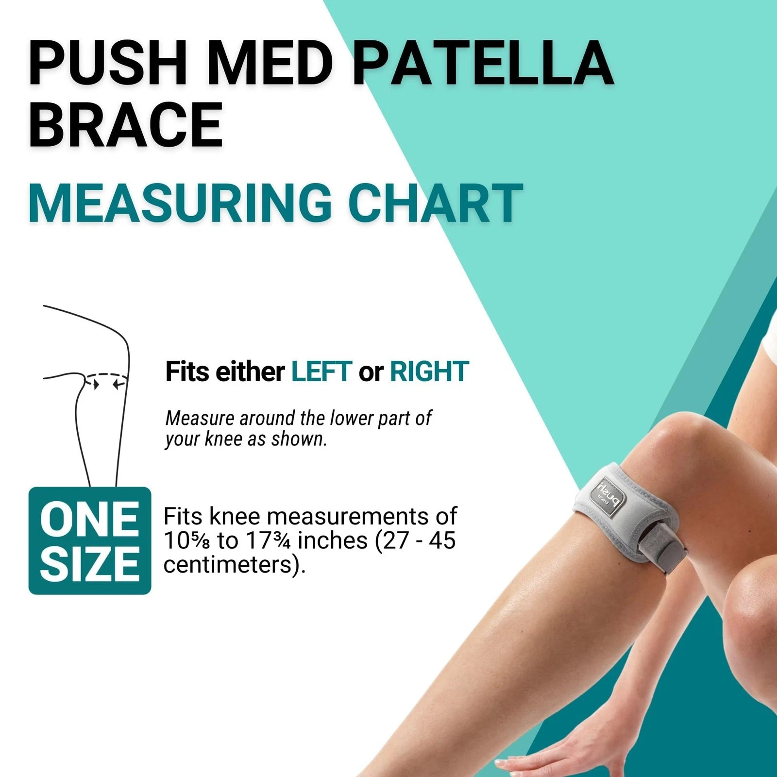 Brace Labs Push med Patella Brace for Knee Pain One Size