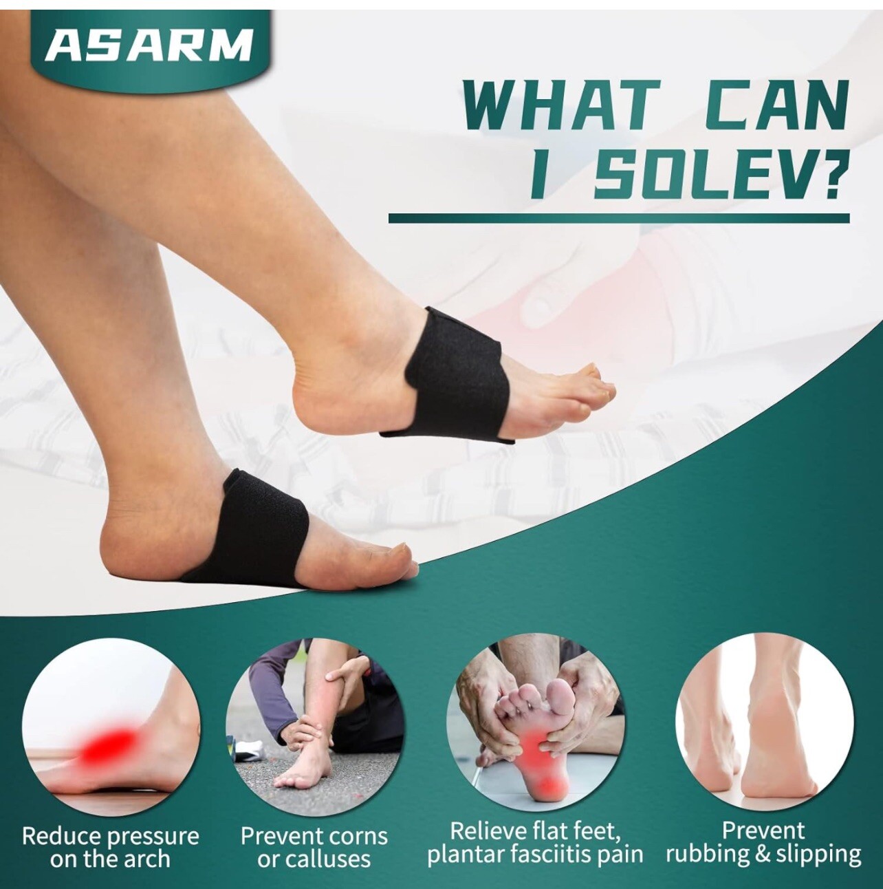 ASRAM Arch Support -Sleeve Adjustable