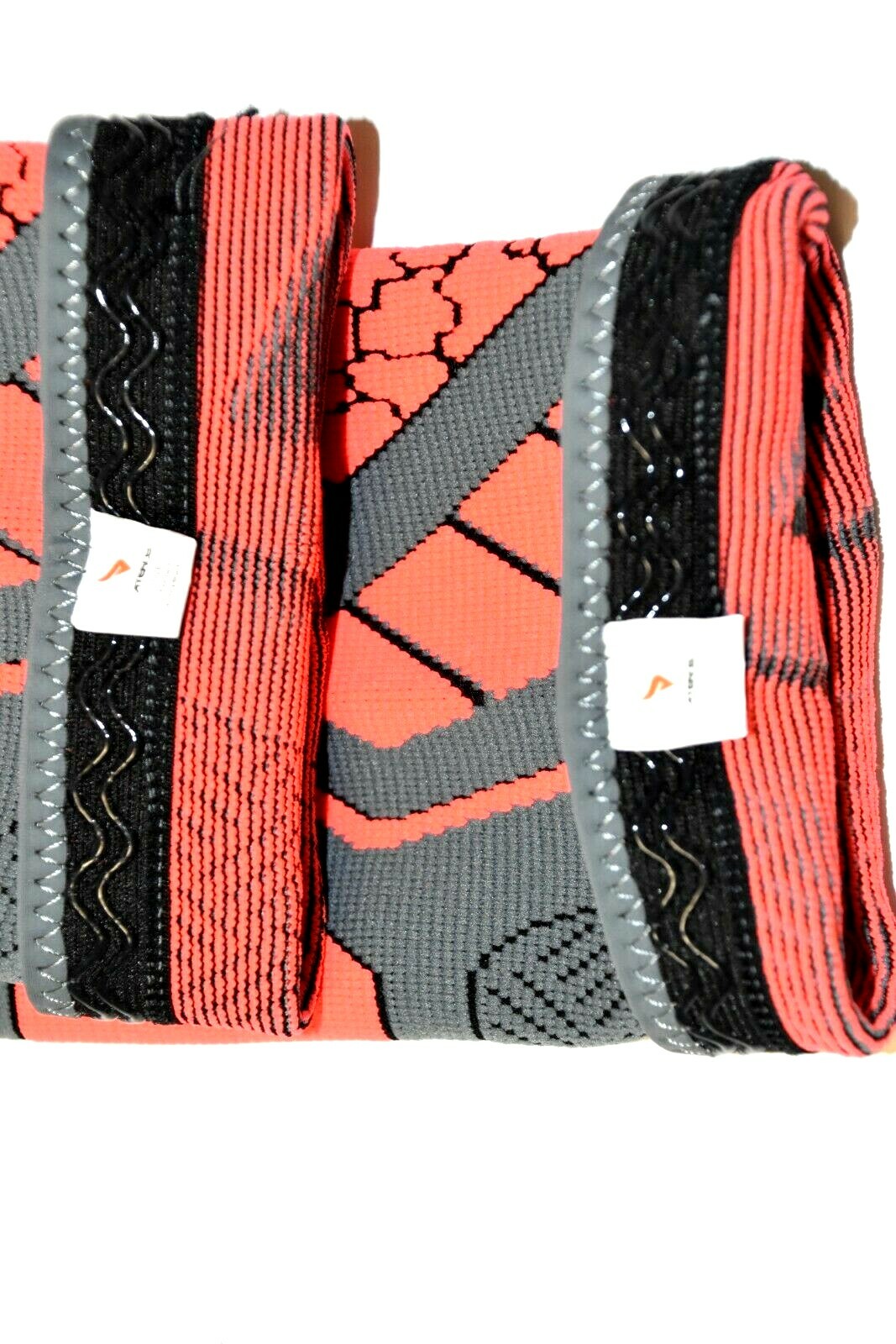 Atercel Compression Knee Sleeve Brace Gray Orange Small 2 Pack Arthritis New