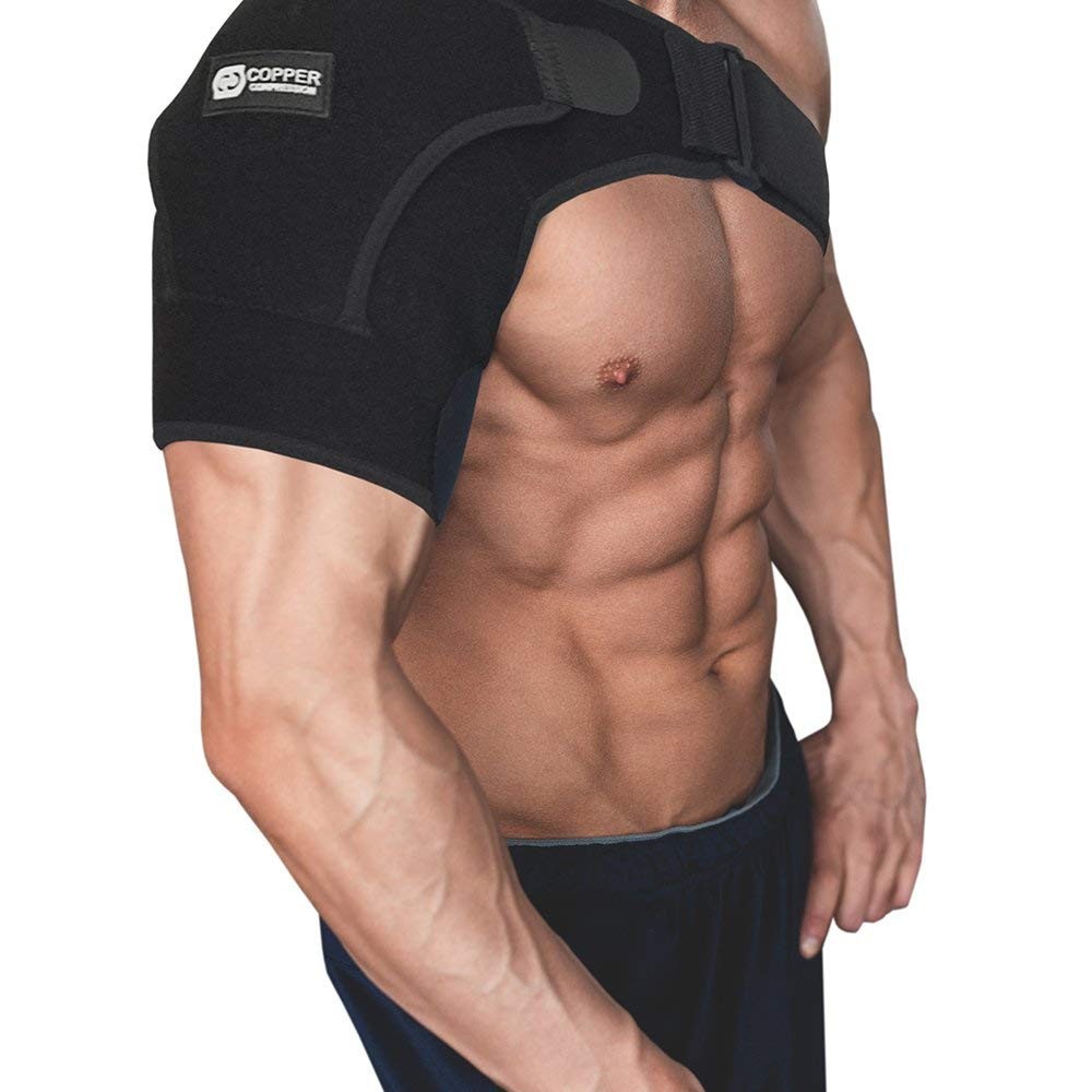 Copper Compression Shoulder Brace – Copper Infused Immobilizer & Support for Tor