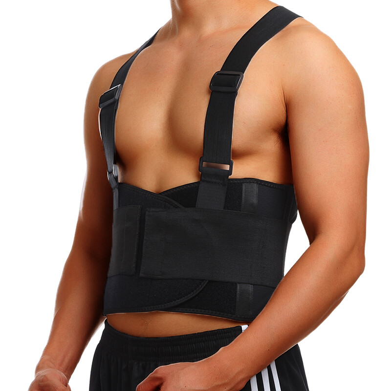 Heavy Duty Lumbar Lower Back Waist Support Work Belt Brace Suspender