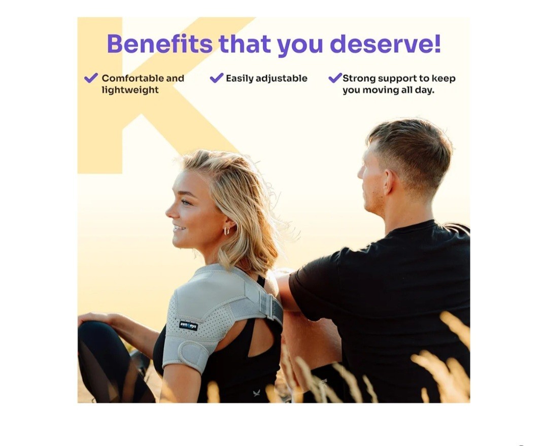 ZENKEYZ Shoulder Brace Compression & Support Unisex Black 2xL New