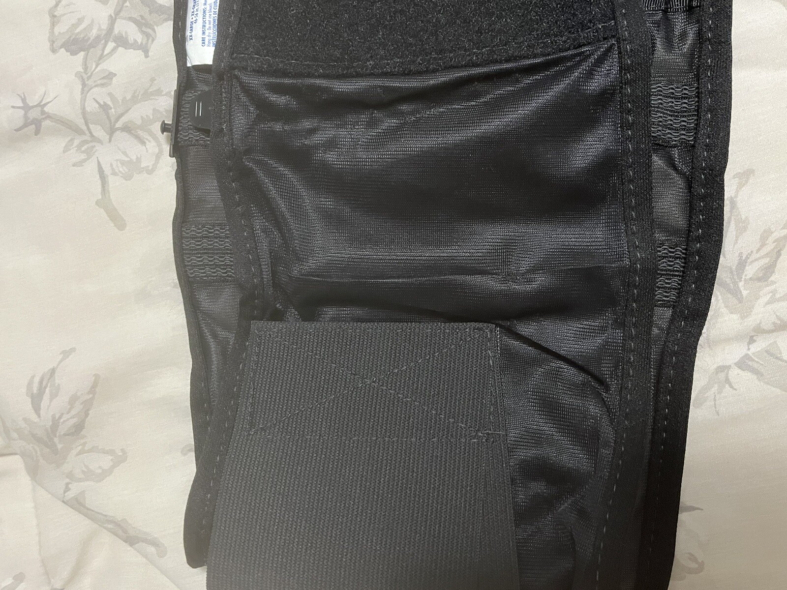 Black Back Brace XXLarge Adjustable With X 4 Ribs For Support