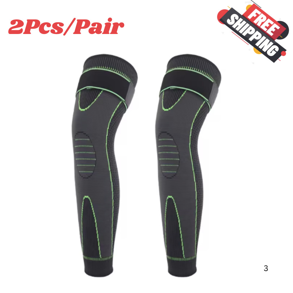 Full Long Knee Brace Leg Compression Sleeve Meniscus Tear Arthritis Joint Pain