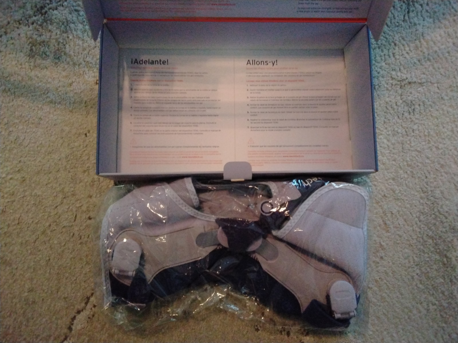 Neurotech RiteMove Knee Brace Size L Gray/Black Pain Control Rehab 1903-0902-104