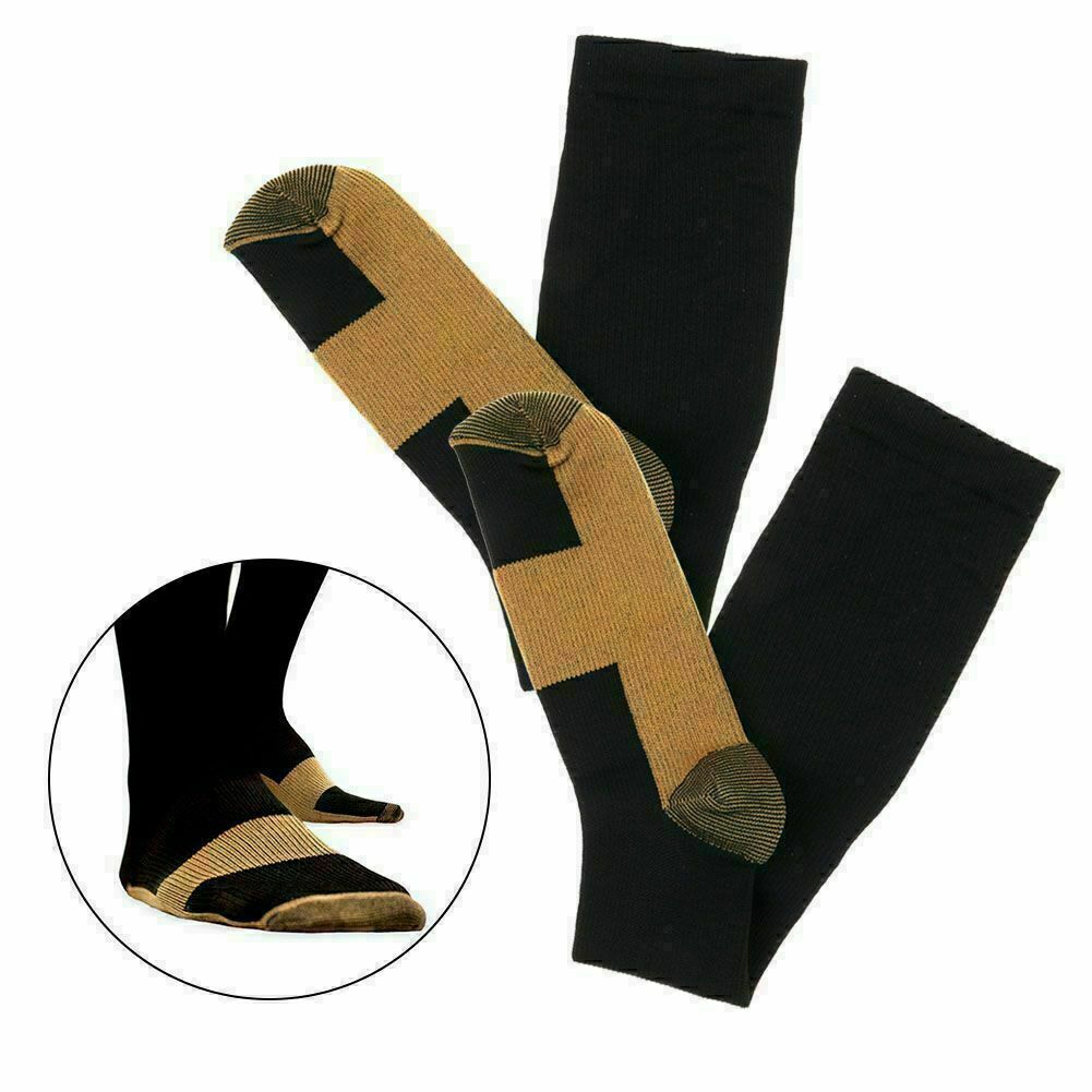 Best Graduated Compression Socks (3/6 Pairs) Black S-XXL 15-20mmHg Men’s Women’s