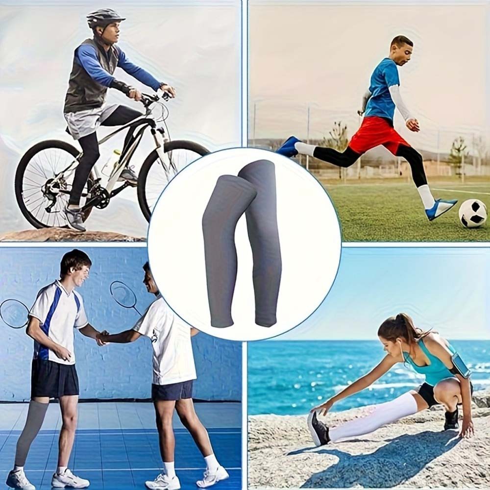 Comfortable Non-Slip Stretchable One-Size-Fits-Most Soft Compression Leg Sleeves