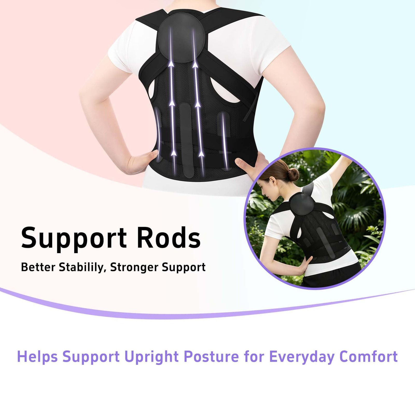 Posture Corrector for & Men Back Brace Straightener Adjustable Upper Shoulder…