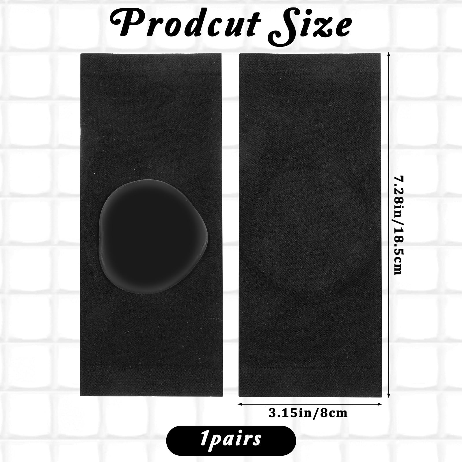 2 Pcs Achilles Tendon Heel Protector Cushion Compression Padded Black