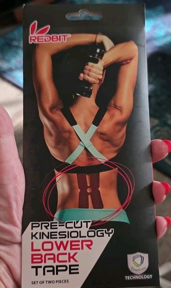 Redbit Pre-Cut Kinesiology Technology Back Tape Set Of 2 In Box Nwt