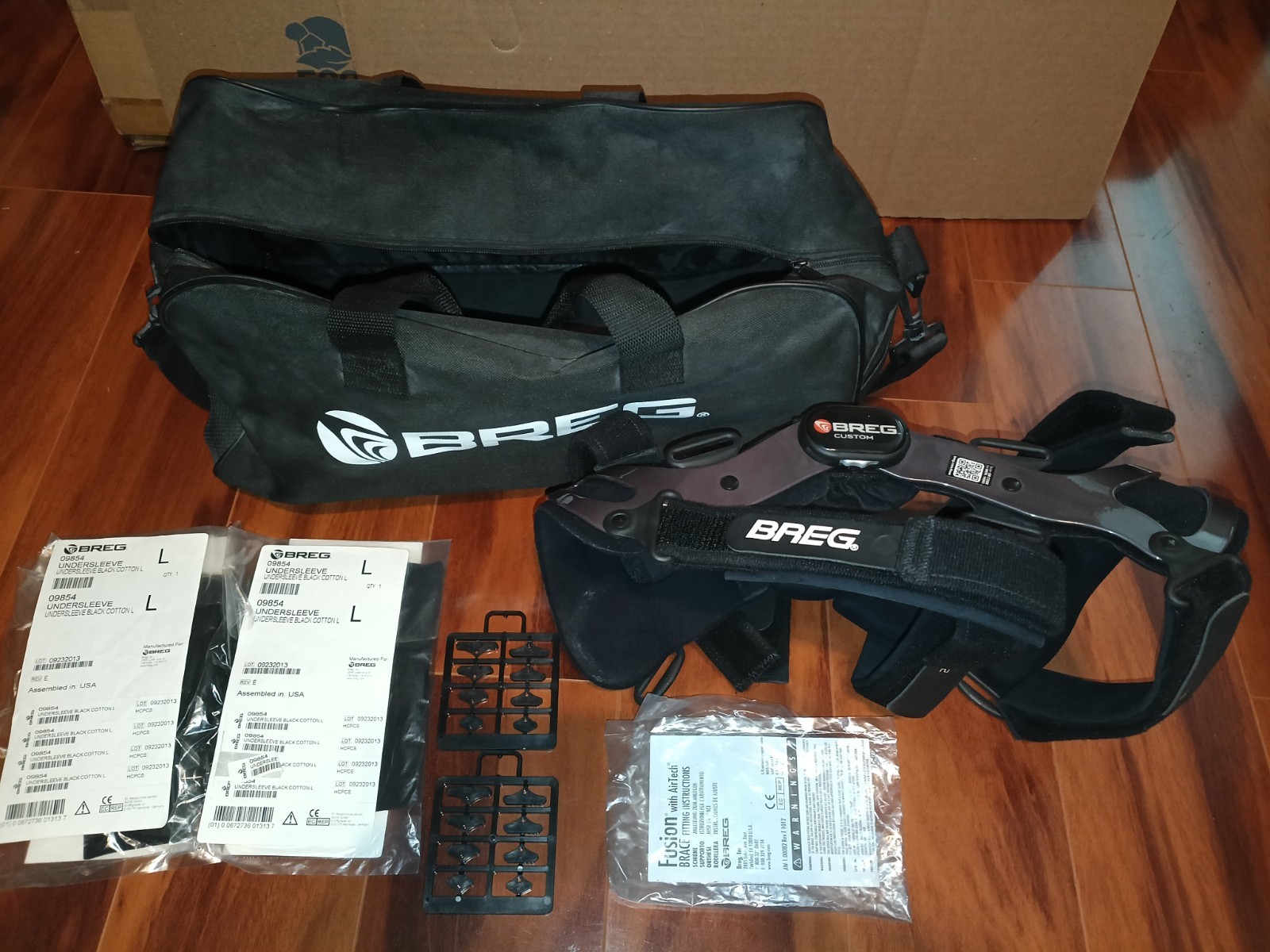 Breg Fusion OA With Air Tech ACL knee Brace Left Leg Large