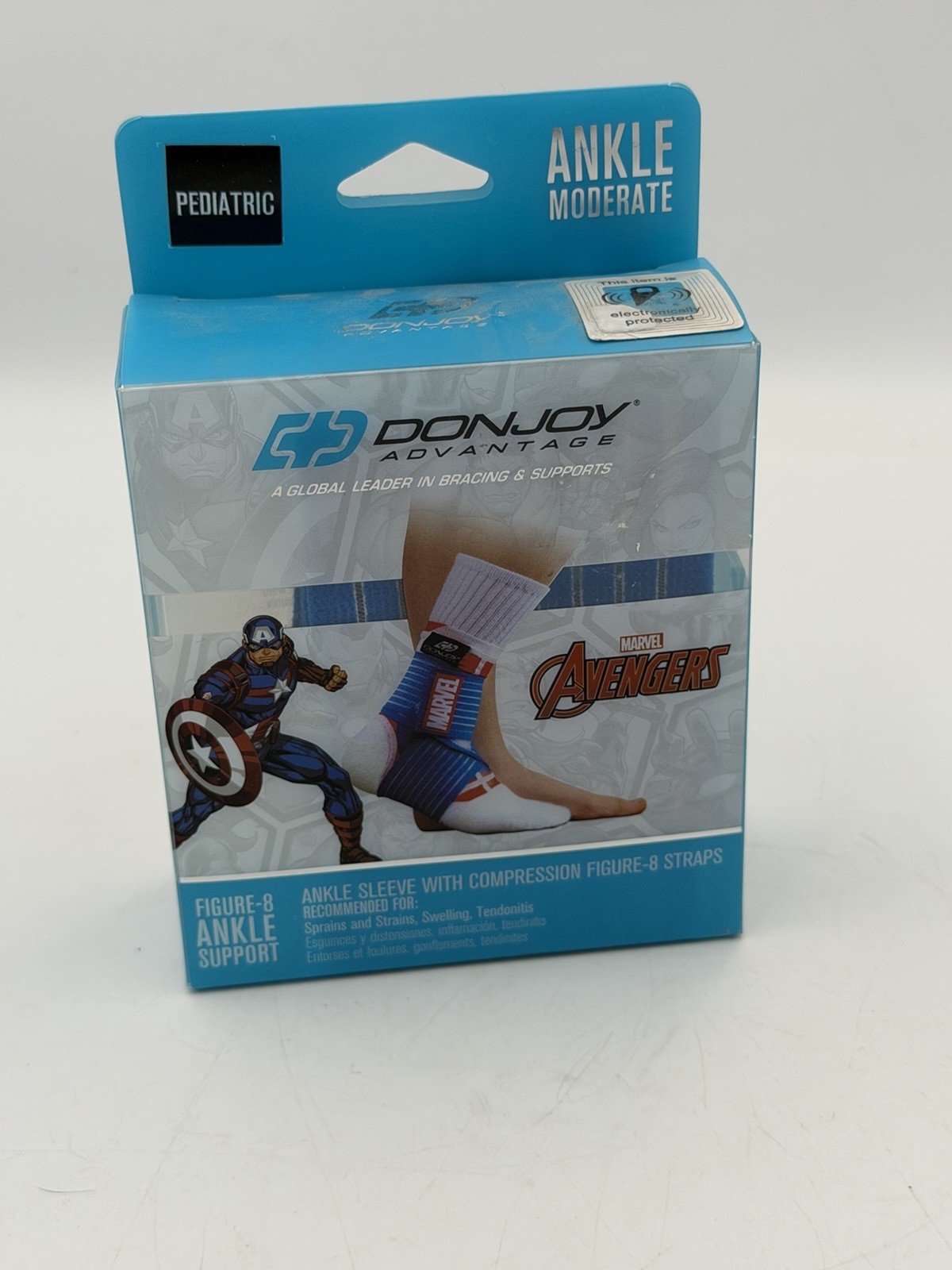 DonJoy Advantage Marvel Avengers Captain America Pediatric Ankle Support Brace Y