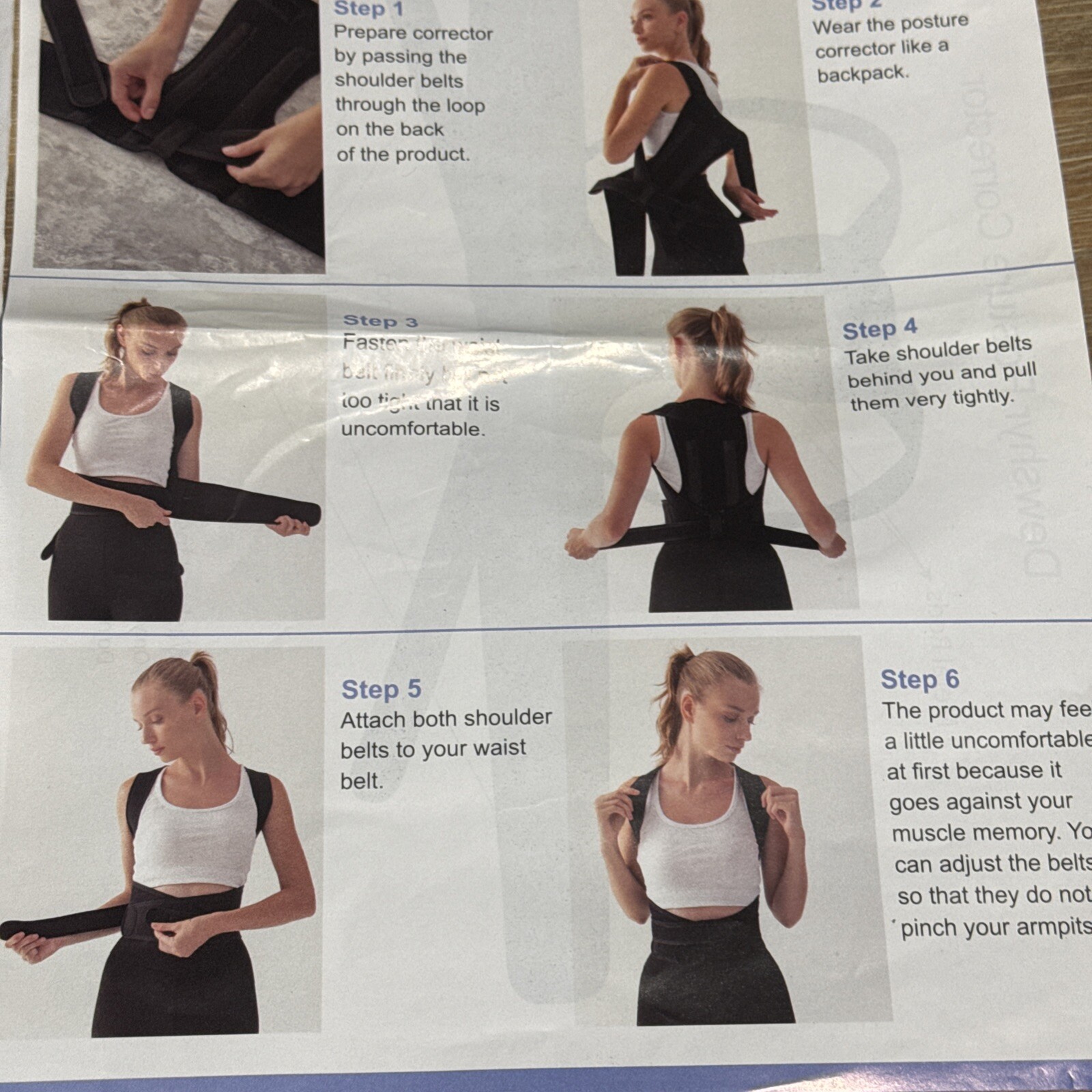 Posture Corrector Adjustable Back Brace Shoulder Support Clavicle Belt Women S/M