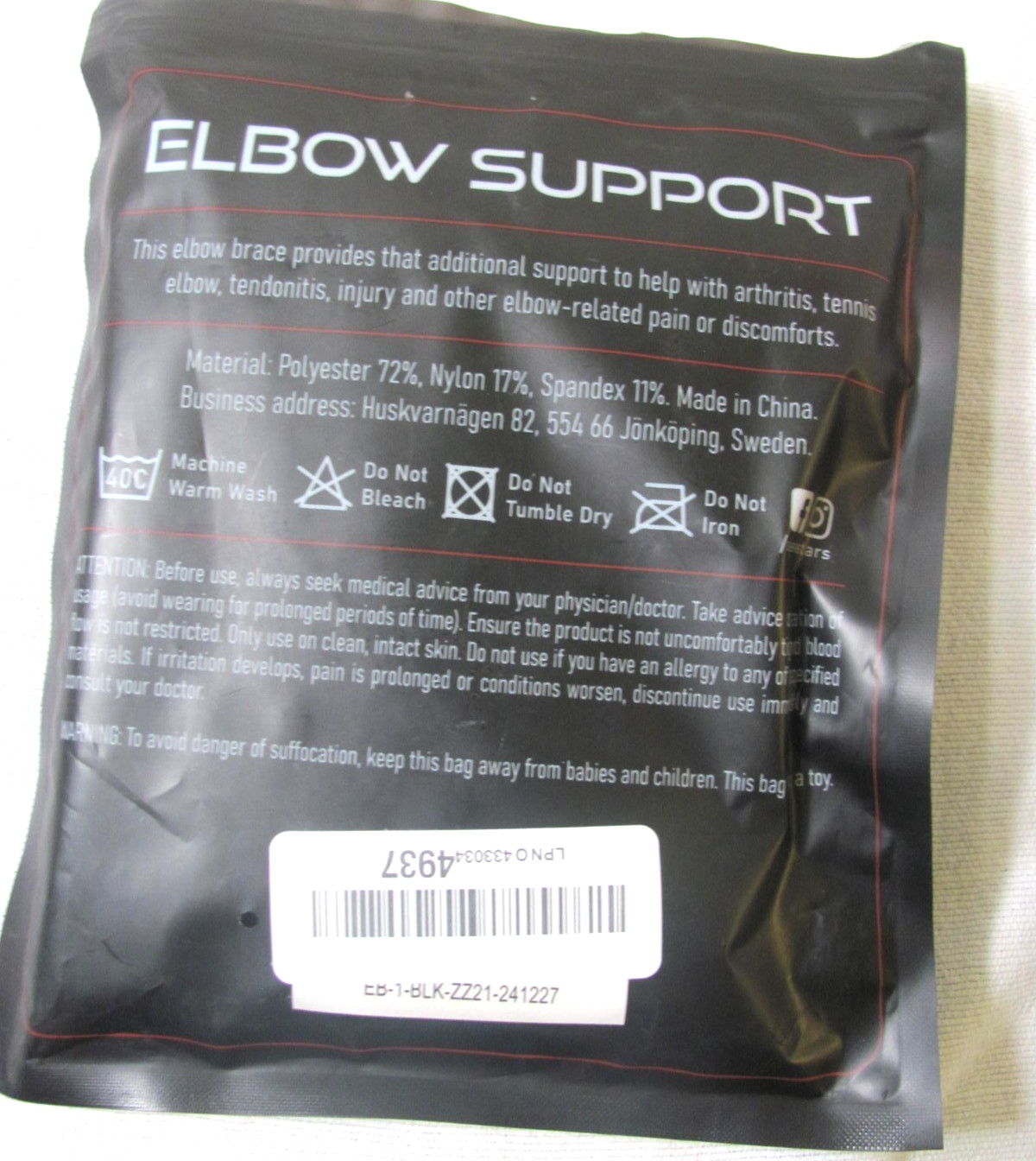 Sleeve Stars Elbow Support All Day Relief For Aching Elbow – Unisex Black New
