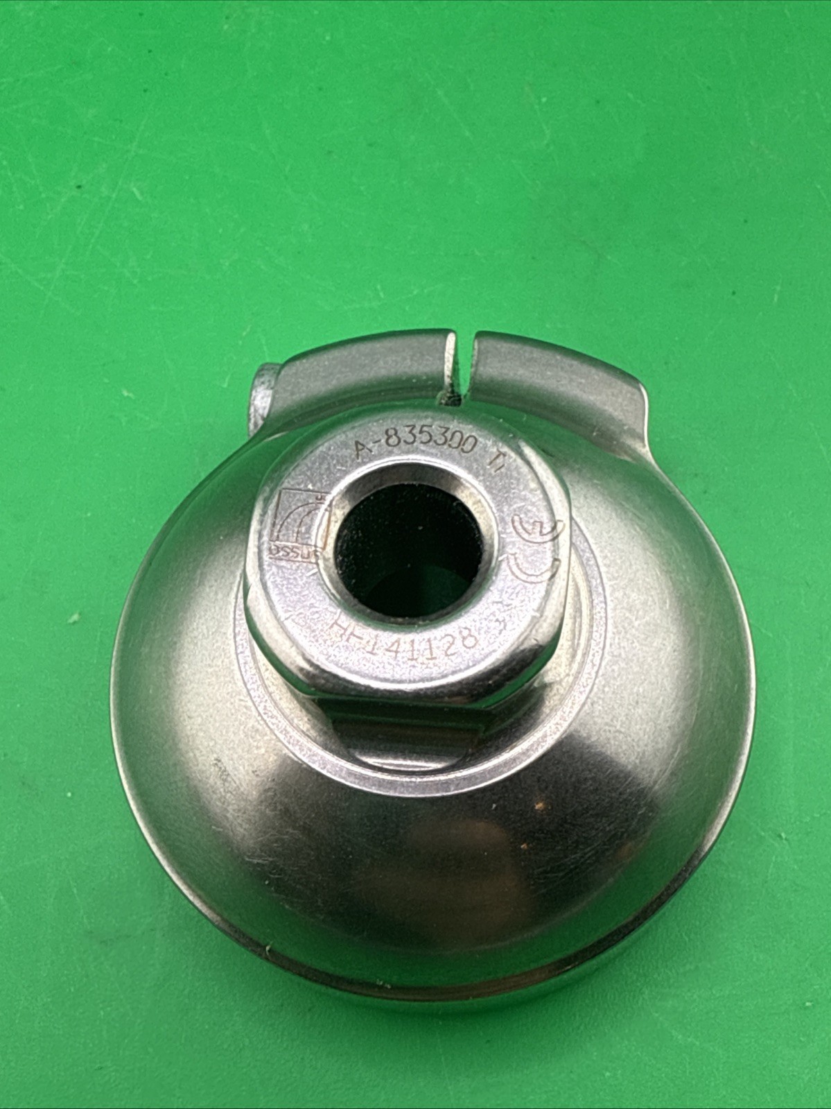 Ossur Male, Pyramid Threaded Top Prosthetic Adapter Component. Titanium.