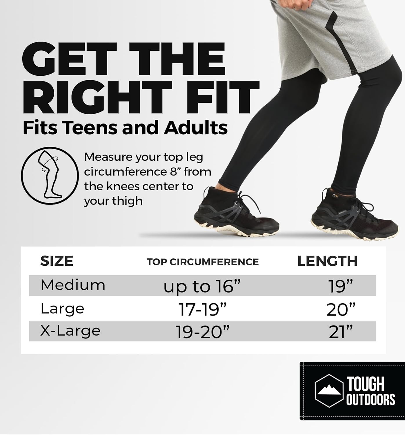 Leg Compression Sleeve – Leg Sleeves for Men & Women – Compression Calf Sleev…