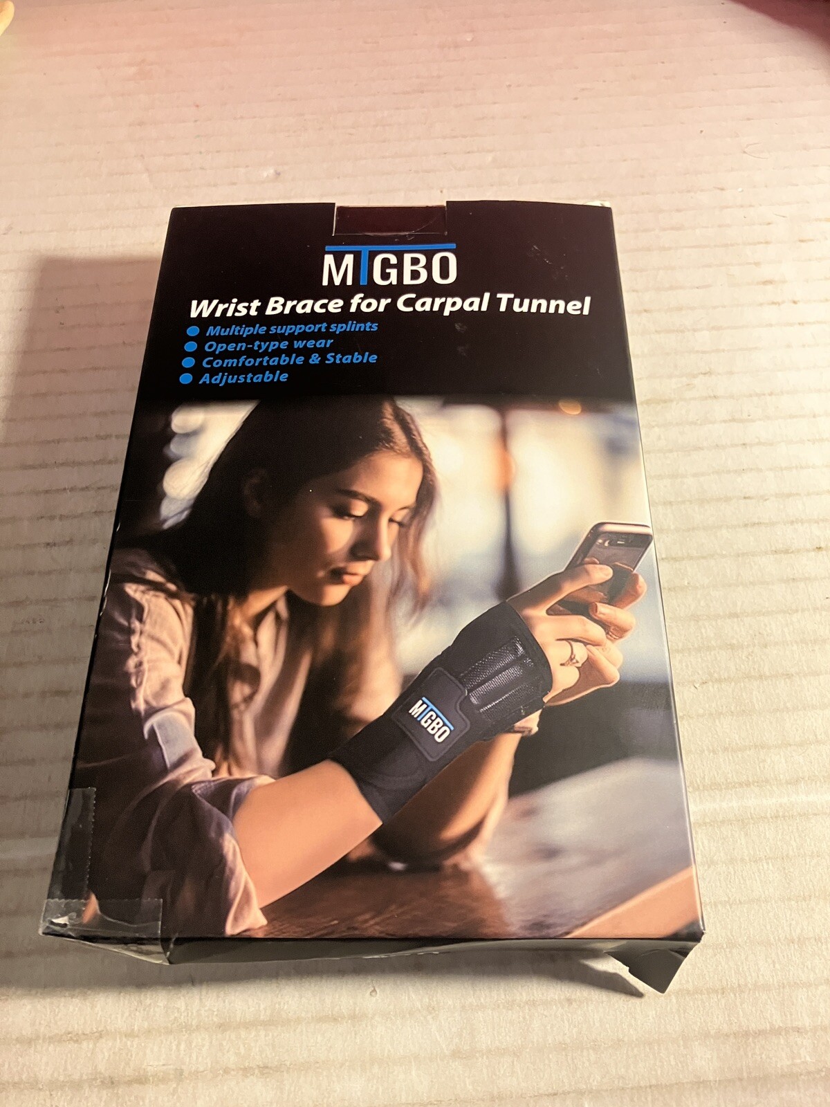 MTGBO Wrist Brace for Carpal Tunnel Men and Women – Left Hand,S/M Open BOX. DWK