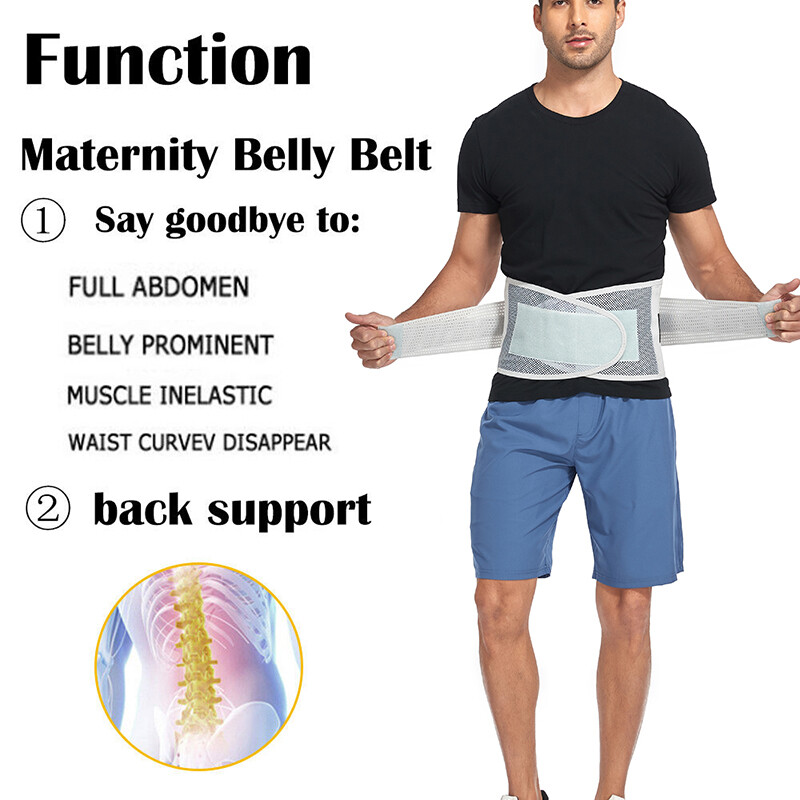 Adjustable Compression Lumbar Back Brace Sports Belt Waist Support Pain Relief