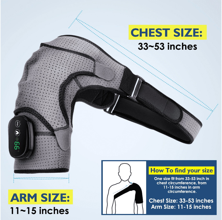 Ms.DEAR Heated Shoulder Brace Wrap